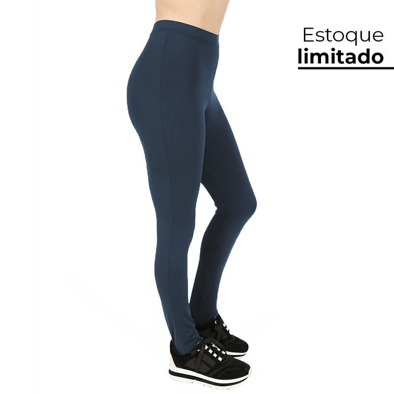 Legging Anticelulite Invel® Básica Suave Compressão (1-2 dedos acima umbigo)