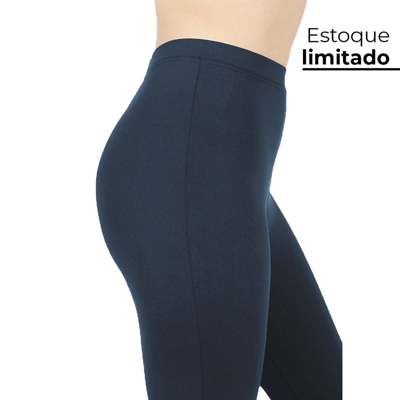 Legging Anticelulite Invel® Básica Suave Compressão (1-2 dedos acima umbigo)