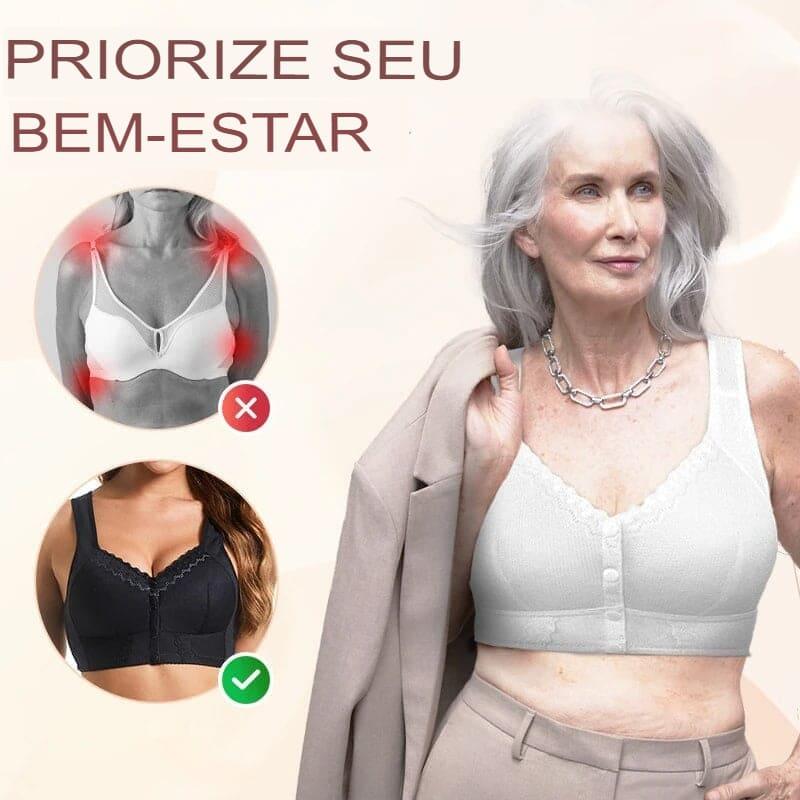 (COMPRE 1 LEVE 2) - Sutiã Respirável com Fecho Frontal - PROMO BUZZ🎀