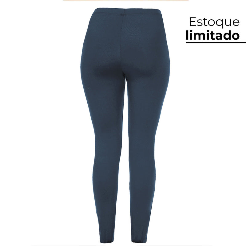 Legging Anticelulite Invel® Básica Suave Compressão (1-2 dedos acima umbigo)