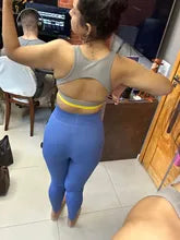 Leggings de Fitness - Controle de Barriga, Conforto Justo e Estilo Sem Costura Canelado de Cintura Alta!